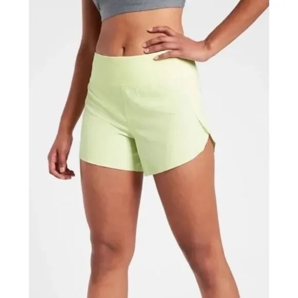 Athleta Pants - Athleta Run With It 3.5” Short, SIZE X SMALL (XS), PALE YELLOW